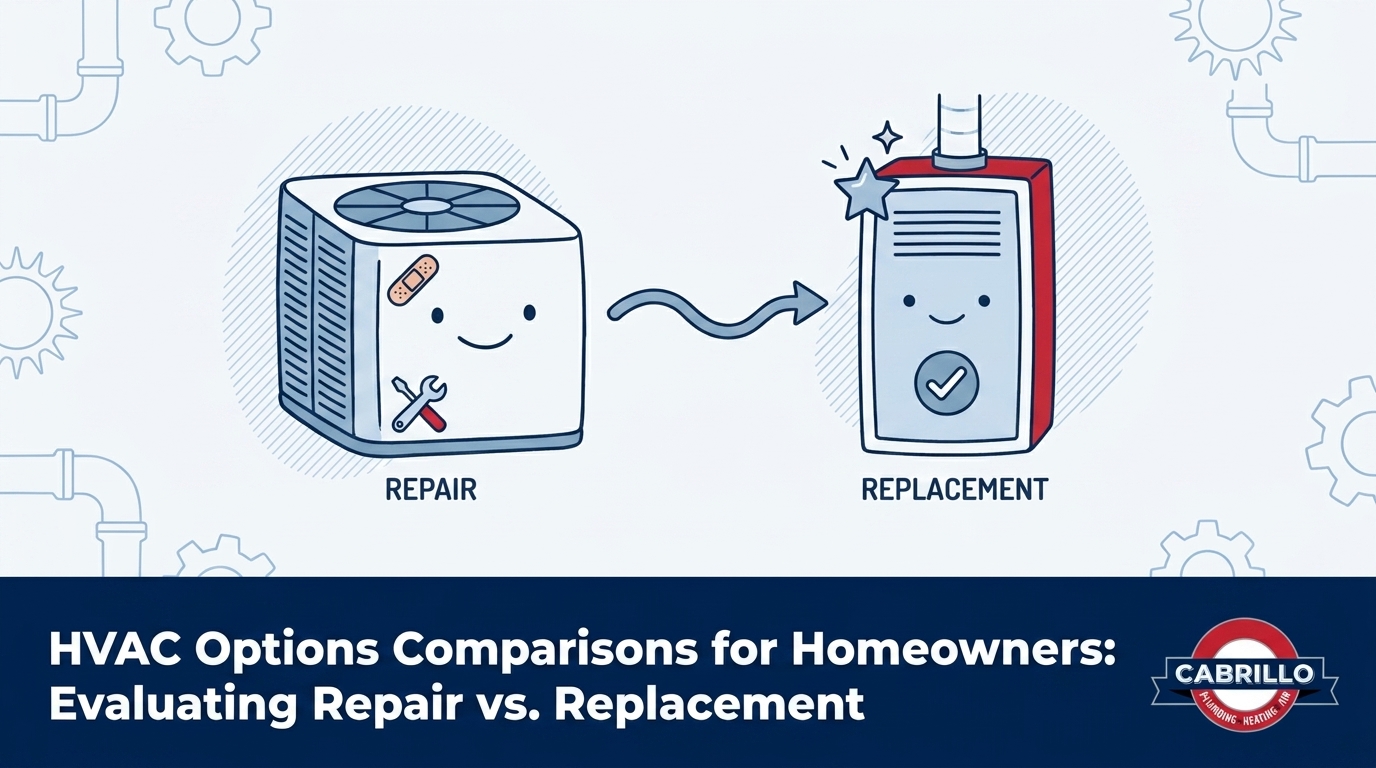 HVAC Options Comparisons for Homeowners: Evaluating Repair vs. Replacement — featured image